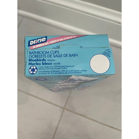 Vintage Dixie Bathroom Paper Refill Cups New Sealed Bluebird 200 Count 3 Oz 2001 - Picture 6 of 8